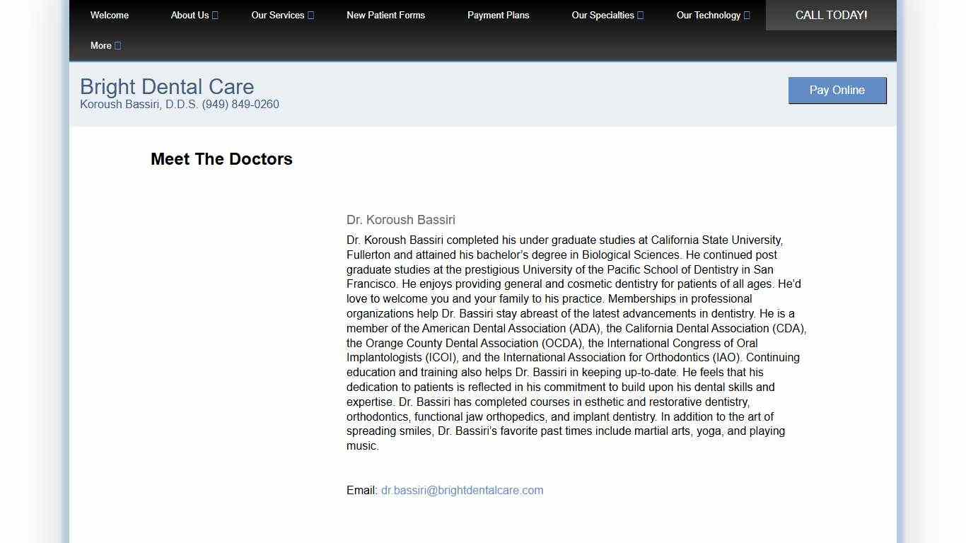 Koroush Bassiri Meet The Doctors in Newport Beach