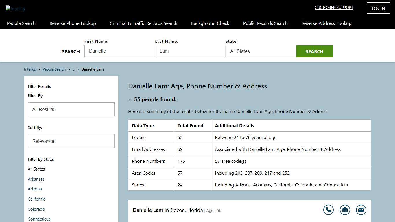 Danielle Lam Public Records (55 Matches)